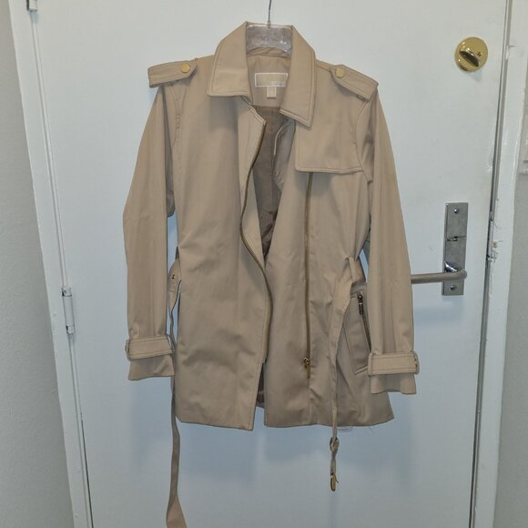 MICHAEL Michael Kors Jackets & Blazers - Michael Kors Belted Front-zip Trench Coat